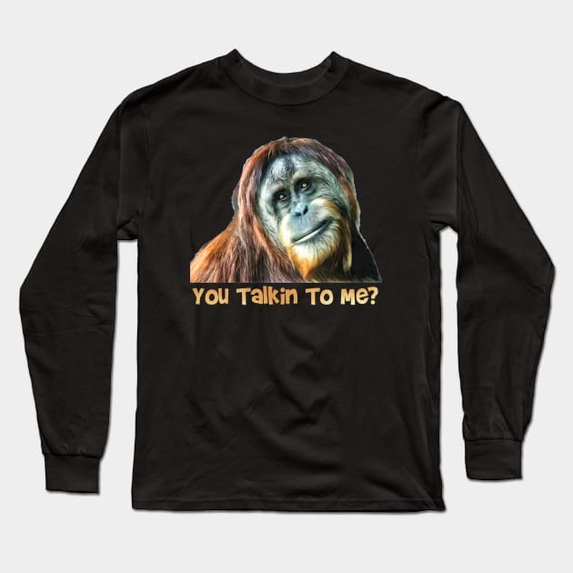 Orangutan Talk Long Sleeve T-Shirt by ArtisticEnvironments